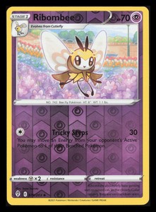Ribombee Evolving Skies 079/203 Uncommon Reverse Holo Pokemon Card