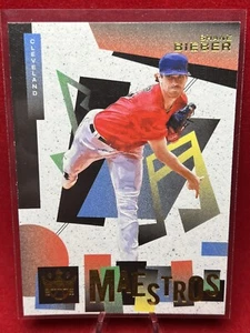 2022 Diamond Kings Baseball **Shane Bieber** Maestros Card No. M-12 - Cleveland - Picture 1 of 10