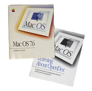 Apple Mac OS 7.6 Installation Manual & OpenDoc Manuals ONLY Vintage 1997 - Picture 1 of 9