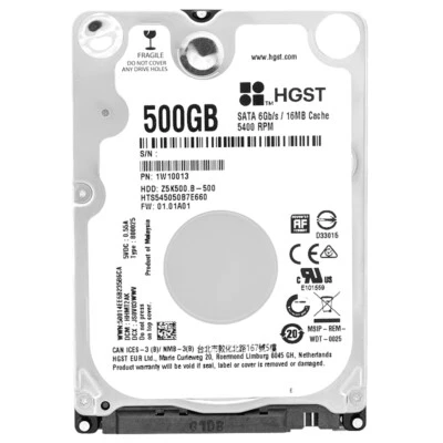 Disco Rigido HGST HTS545050B7E660 500GB SATA III 5400Rpm 16Mb Cache 2.5 " - Immagine 1 di 4