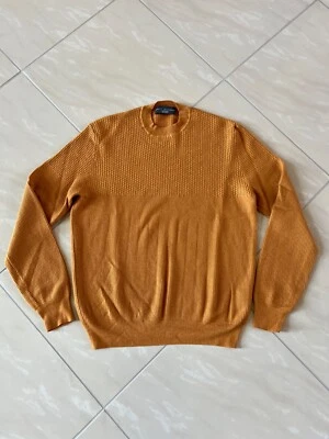 Suéter cuello redondo de cachemir Brett Johnson #2332 talla mediana Foto 1 de 4