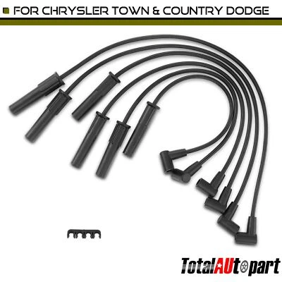 6x Spark Plug Wire Set for Chrysler Town & Country 97-00 Voyager Dodge Plymouth - Image 1 of 4