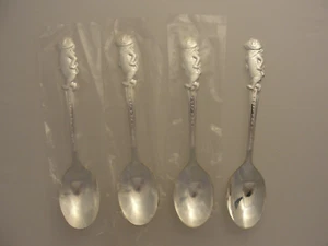 4 VTG KELLOGG TONY THE TIGER SILVER PLATE SPOONS 1965 NEW OLD STOCK LOT * 91 - Bild 1 von 5