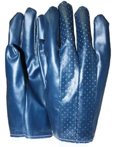 12 PAIR Nitrile Coated Protective Landscaping Gardening Grip Work Gloves LARGE - Picture 1 of 1