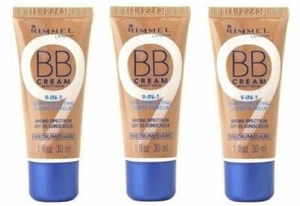_3 X Rimmel BB Cream 9 in 1 Skin Perfecting Super Make up 30ml Medium/Dark - Picture 1 of 1