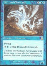 MTG magic cards 1x x1 Light Play, English Blizzard Elemental Urza's Destiny