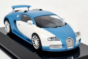 Altaya 1/43 Bugatti Veyron 16.4 2005 Blue White Supercar Diecast model car - Picture 1 of 5