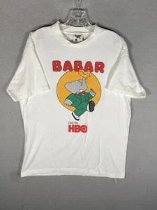1992 Babar HBO Vintage Promo T Shirt XL Single Stitch Graphic Print - Picture 1 of 10