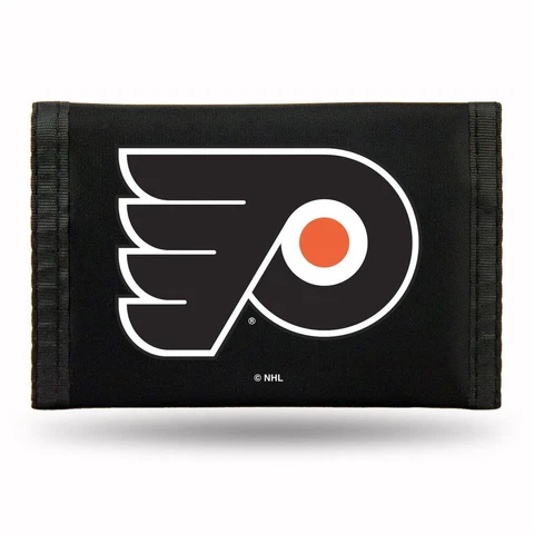 Philadelphia Flyers Nylon Tri-Fold Wallet [NEW] Vinyl Trifold Billfold ID NFL Cover