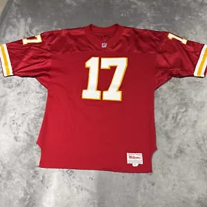Maglia vintage Wilson sartoriale squadre prestigio Kansas City Chiefs 17 Hughes - Foto 1 di 10