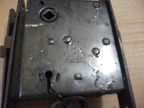 Vtg. Russell-Erwin Mortise Pat. 1889 w/ keys-1/2 round top&bottom faceplate-RARE Cover