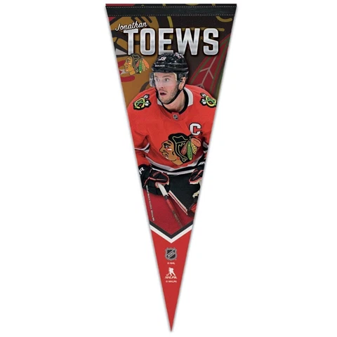 JONATHAN TOEWS #19 CHICAGO BLACKHAWKS ROLL UP FELT PENNANT 12"x30" NEW WINCRAFT Cover