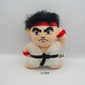 Street Fighter II RYU C1308 Capcom Peluche 7" BASURA USADA Juguete Muñeca Japón Famicom - Imagen 1 de 10