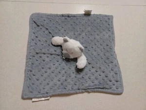 Blankets & Beyond Baby Lovey Teddy Bear Grey Minky - Picture 1 of 4