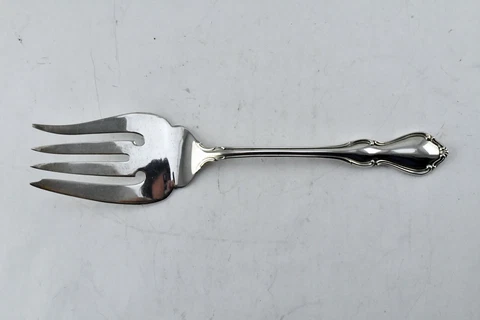 Hampton Court by Reed & Barton Sterling Silver 8 1/2" Cold Meat Serving Fork 2.6 Cover