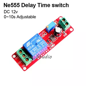 DC 12V Delay Turn On Timer Switch Adjustable 0 to 10 Second Car Relay module 10s - Picture 1 of 4