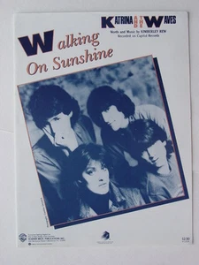 Katrina and The Waves/Original Sheet Music for "Walking On Sunshine" - Imagen 1 de 1