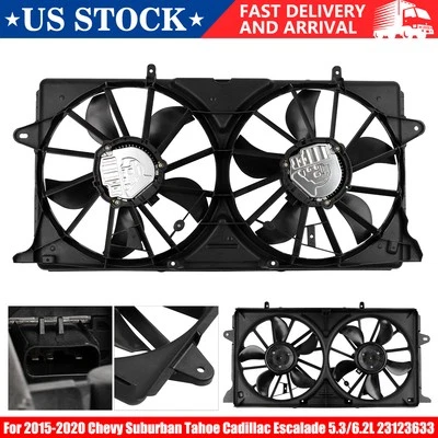 Ventilador de refrigeración del radiador 23123635 para GMC Yukon XL Chevrolet Suburban Tahoe 2015-20 Foto 1 de 4