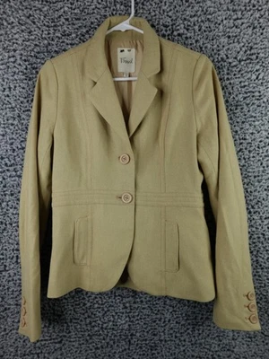 Blazer para mujer Fossil color tostado talla M blazer profesional mezcla de lana Foto 1 de 4
