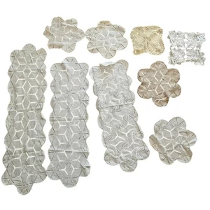 Vintage Estate Lot 9 Beautiful Doilies w/Different Shapes & Sizes Cream White - Picture 1 of 5