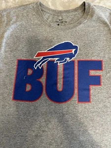 NIKE NFL Authentic BUFFALO BILLS Gray TRAINING/Workout SHIRT- XL( BUF ) - Picture 1 of 7