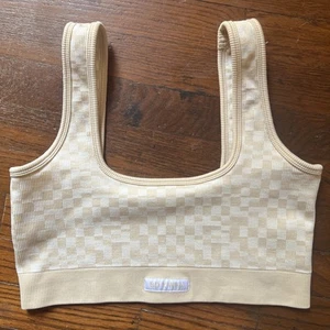 Sarah’s Day X White Fox (SD X WFA) Gingham Print Sports Bra Women’s Medium - Picture 1 of 6