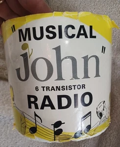 1967 Musical John Japan Toilette Neuheit Transistorradio OVP getestet funktioniert - Bild 1 von 17