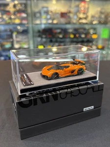 GRYNING 1/64 Koenigsegg Jesko Attack (Tang Orange/Moon Silver) Limited 399 - Picture 1 of 5