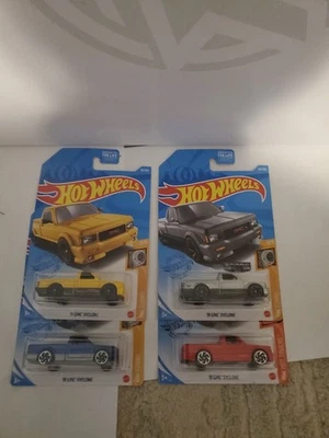 Hot Wheels Lote de 4 Diferentes '91 GMC Syclone 2020 2021 Zamac Kroger Rojo Azul C Foto 1 de 4