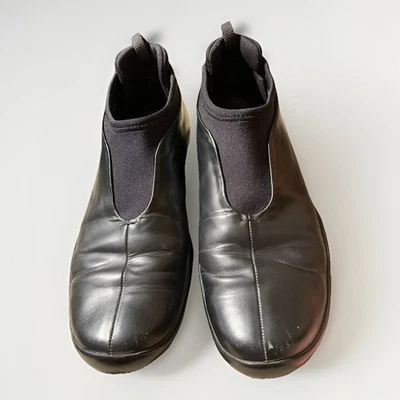 Prada Sport Shoes Loafers in Black Leather/Linea Rossa/sz9/ Preloved - Image 1 of 4