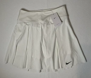 Nike Medium Dri Fit Standard Women's Golf Athletic Skort - White Solid MSRP $75 - Picture 1 of 8