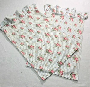 Federe vintage Ralph Lauren Sophie Brooke standard a righe floreali romantiche - Foto 1 di 20