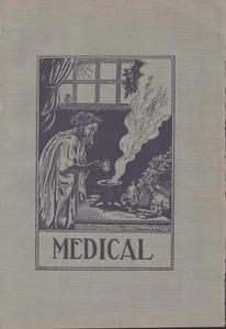 Vintage Art print - Original 1925 Graphic - “Medical”  - Yearbook Art - Picture 1 of 1