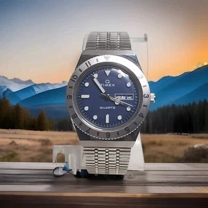 Timex Quartz Analog Day Date Indicator Blue Dial Men's Watch NEW WITH BOX - Picture 1 of 10