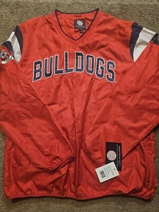 New Fresno State Bulldogs Pullover Windbreaker Jacket Red Men's Size 2XL - Picture 1 of 5