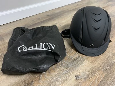 Ovation Deluxe Schooler Riding Helmet, Equestrian, Black, Medium/Large. NEW - Изображение 1 из 4