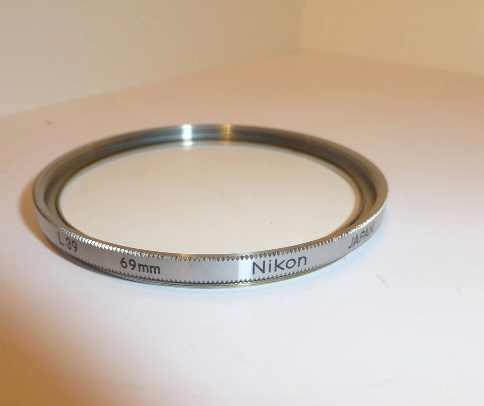 RARE VINTAGE NIKON L39 UV 69mm FILTER, VERY UNUSUAL - Image 1 of 3