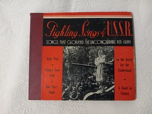Fighting Songs Of The U.S.S.R. 4x Shellac 78 rpm Set Stinson Records – S 232 - Picture 1 of 21