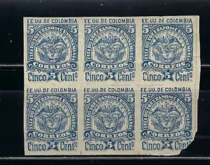 ''ESTADO DE CUNDINAMARCA.- 'ARMAS 1884- BKLT DE 6 ''ESTADOS UNIDOS DE COLOMBIA' - Imagen 1 de 2