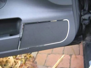 D Chrom Rahmen für Türlautsprecher vorne / Audi A6 4F - Edelstahl poliert - Picture 1 of 3