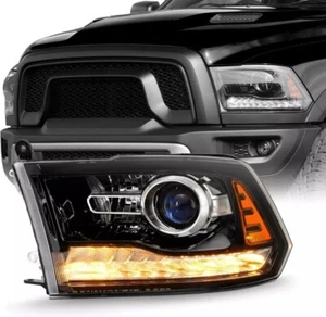 2013-2015 Dodge Ram 1500/2500 /3500 OE Projector Headlights with LED DRL - Left - Picture 1 of 7
