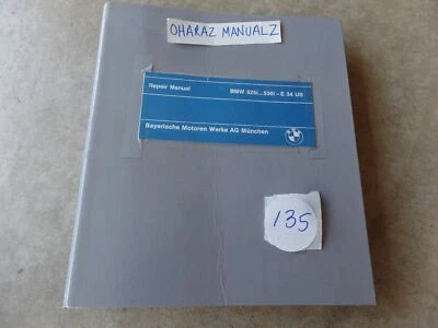 BMW 525i...535i E34 7/1988 manual de servicio OEM Foto 1 de 2