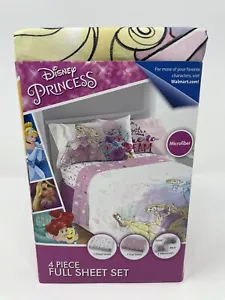NUOVO set lenzuola completo in microfibra Disney Princess "Vera Bellezza" 4 pezzi - Foto 1 di 15