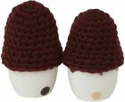 Christmas Gift?  2 x Katie Alice Highland Fling Egg Cups with Knitted Cosies NEW