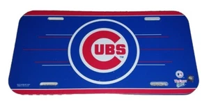 New Vintage MLB Chicago Cubs Plastic License Plate WinCraft 6" X 12" - Picture 1 of 1
