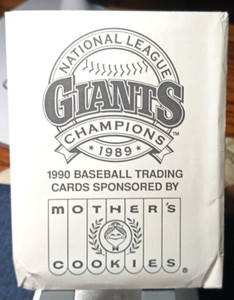 1990 Mother's Cookies S. F. Giants Baseball Card Pouch (VG) Free Returns