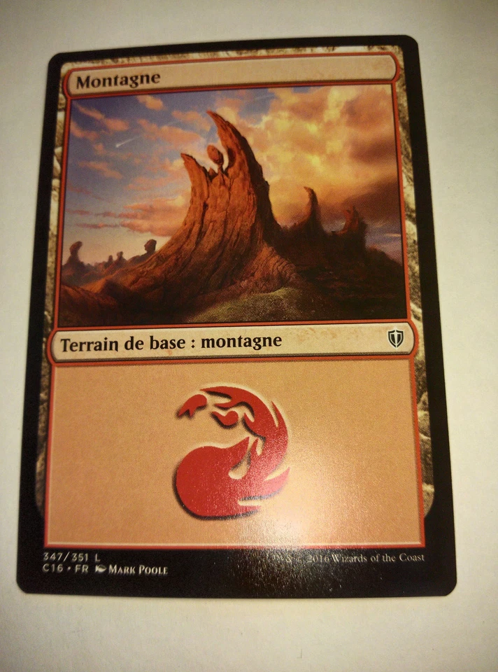 Mtg Magic: 25 x Mountain No. 347 Commander 2016 VF Fast Shipping and Tracking - Image 1 of 1
