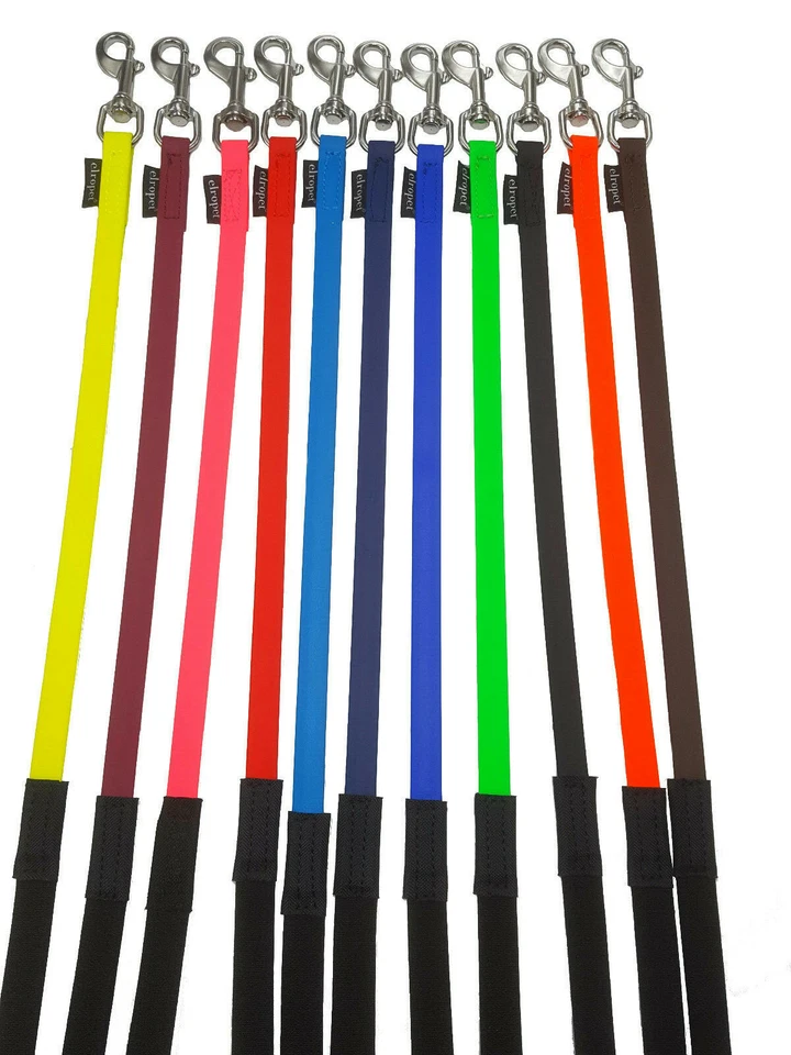 ELROPET PFOTE-UND-HUF Biothane® Outdoor Hundeleine Freilaufleine für Wohnwagen Wohnmobil und Strand