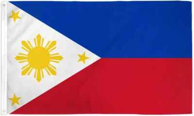 TBC FLAGS 3x5 Philippines Flag Filipino Philipines Country Banner Pennant Indoor Outdoor
