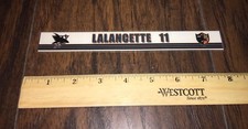 2012-13 Christophe Lalancette #11 Worcester Sharks Locker Room Nameplate AHL 1